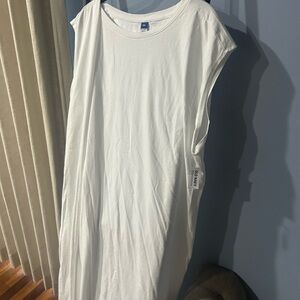 Old Navy Classic White Tee Maxi Dress